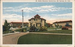 Battle Mountain Sanatorium, Hot Springs, SD Postcard