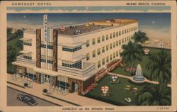 Somerset Hotel, Miami Beach, FL Postcard