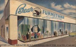 Bear Furniture Appliances Store, South Gate, CA Postcard