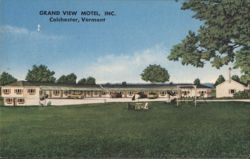 Grand View Motel, Inc., Colchester, VT Postcard