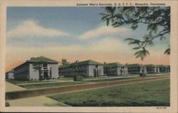 Enlisted Men's Barracks, N.A.T.T.C., Memphis, TN Postcard