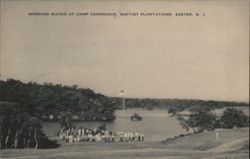 Morning Watch at Camp Canonicus, Exeter, RI Postcard