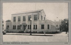 City Hall, Marysville, CA Postcard