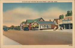 Buzzards Bay Theatre, Main Street, Cape Cod, MA Postcard