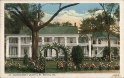 Commandant's Quarters, Ft. Benning, GA Postcard