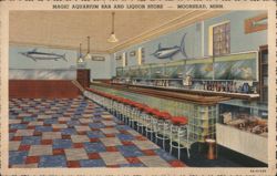 Magic Aquarium Bar and Liquor Store, Moorhead, MN Postcard