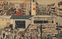 Fort Worth Pottery Yard, Souvenirs Gifts Dinnerware Postcard