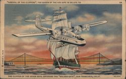 Arrival of the Clippers, San Francisco, CA Postcard