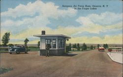 Main Entrance, Sampson Air Force Base, Geneva, NY Postcard