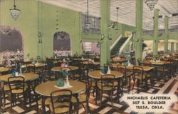 Michaelis Cafeteria Interior, Tulsa, OK Postcard