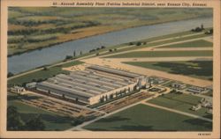 Aircraft Assembly Plant, Fairfax Industrial District Postcard