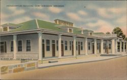Headquarters Building, Camp Robinson, AR Postcard