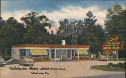 Tallahassee Motor Hotel Dining Room Postcard