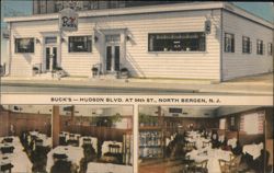 Buck's Restaurant, North Bergen, NJ Postcard