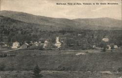 Bird's-eye View, Peru, VT in the Green Mountains Postcard