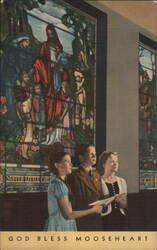 God Bless Mooseheart, Children in Chapel Postcard