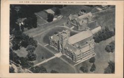 Air View, College of Our Lady of the Elms, Chicopee, MA Postcard