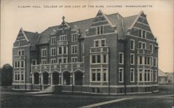 O'Leary Hall, College of Our Lady of the Elms, Chicopee, MA Postcard