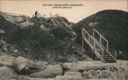 The Sixty-Seven Steps, Greenport, Long Island, NY Postcard