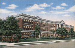 High School, Lorain, OH Postcard