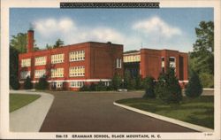 Grammar School, Black Mountain, NC Postcard