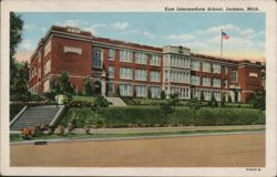 East Intermediate School, Jackson, MI Postcard