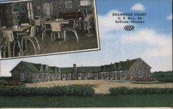 Shamrock Court, U.S. Hwy 66, Sullivan, MO Postcard