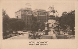 Hotel Richmond Overlooking Capitol Square, Richmond, VA Postcard