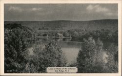 Lake at Home of the Alliance, Oak Ridge, NJ Postcard