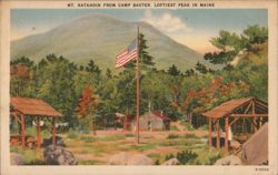 Mt. Katahdin from Camp Baxter, Maine Postcard
