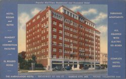 The Ambassador Hotel, Kansas City, MO Postcard