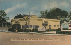 Paul's Village Inn, Fort Worth, TX Postcard