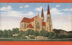 St. Helena Cathedral, Helena, MT Postcard