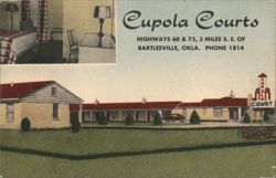 Cupola Courts Motel, Bartlesville, OK Postcard