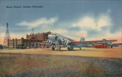 Muny Airport, Omaha, NE Postcard