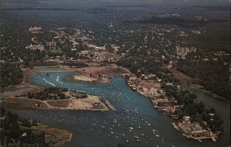 Aerial View, Indian Harbor & Town of Greenwich, CT Connecticut