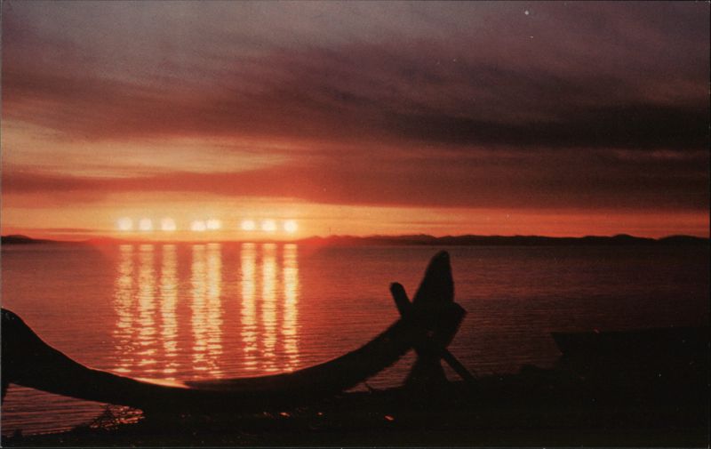 Midnight Sun Time Lapse Over Water, Arctic Alaska Frank Whaley