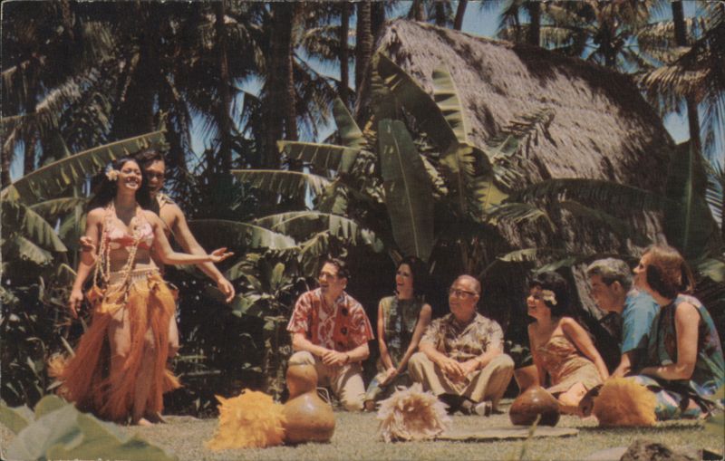 Hawaiian Hula Dancers, United Airlines Ad Airline Advertising