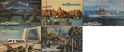 Lot of 5: Disney World Pre-Opening 1970-71 Postcard