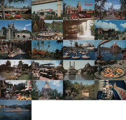 Lot of 21 Early Disneyland Vintage Postcards 1950's-60's Postcard