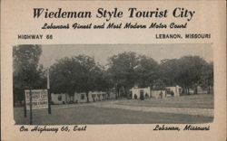 Wiedeman Style Tourist City, Lebanon, MO Postcard