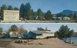 Riverview Trailer Park, Colorado River, Earp, CA Postcard