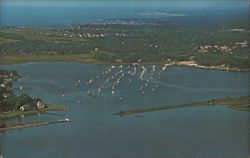North Cove Yacht Club & Moorings, Old Saybrook, CT Postcard