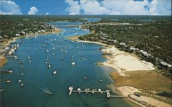 Air View of Bass River Postcard