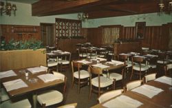 Twin Oaks Restaurant Oak Room Postcard