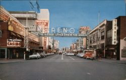 Reno Arch, The Biggest Little City in the World, Virginia St. Postcard