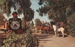Stage Coach Robbery, Knott's Berry Farm & Ghost Town Postcard