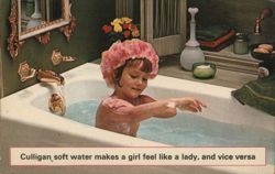 Culligan soft water makes a girl feel like a lady Postcard