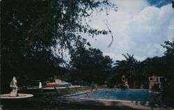 Hoover Paradise Court Swimming Pool, McAllen, TX Postcard