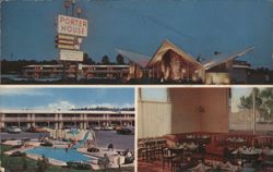 Porter House Motel, Show Low, AZ Postcard